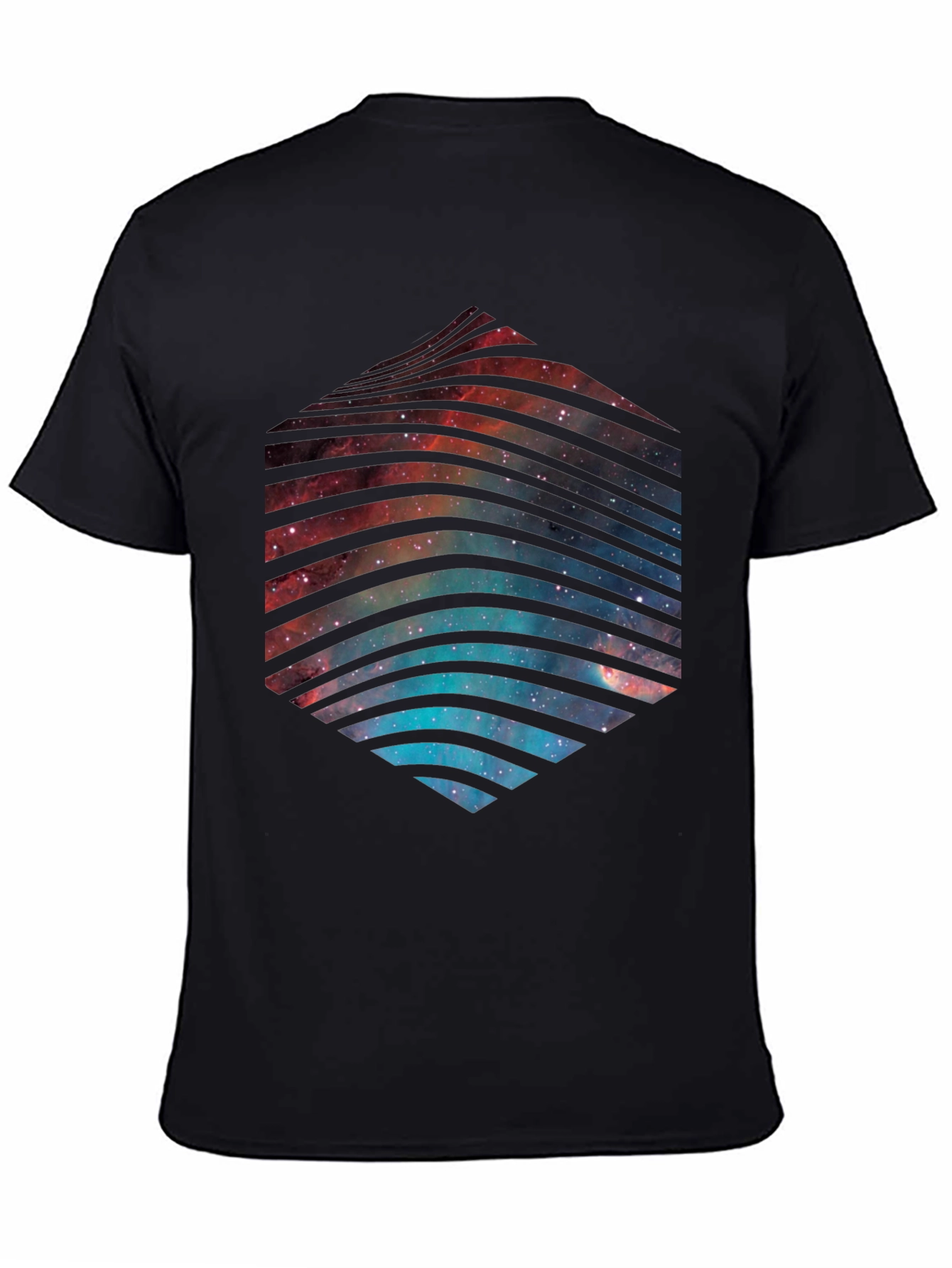 Cosmic Hex T-Shirt - Galaxy Space Design