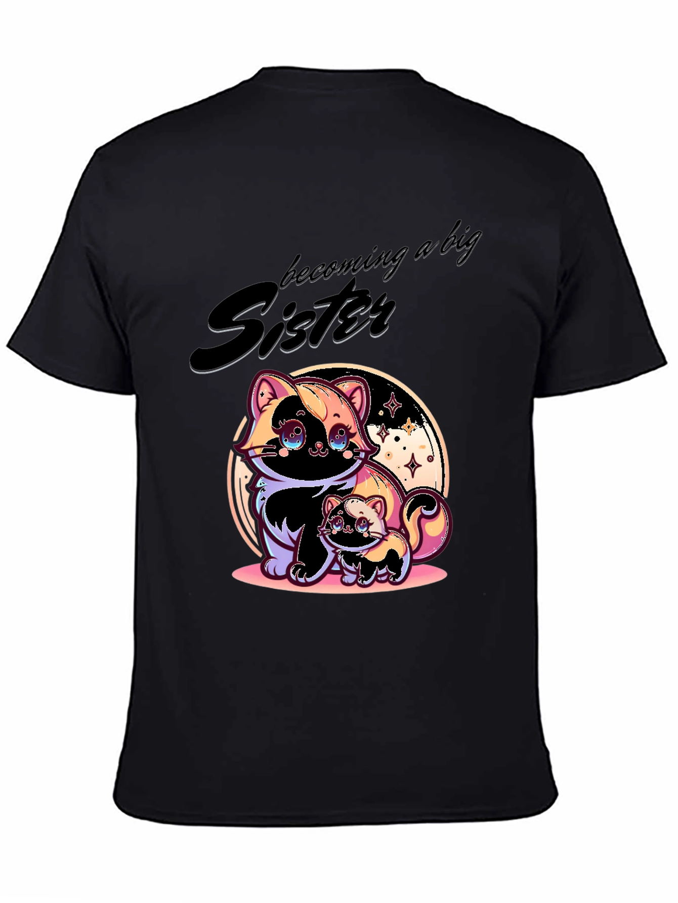 Becoming a Big Sister Black T-Shirt