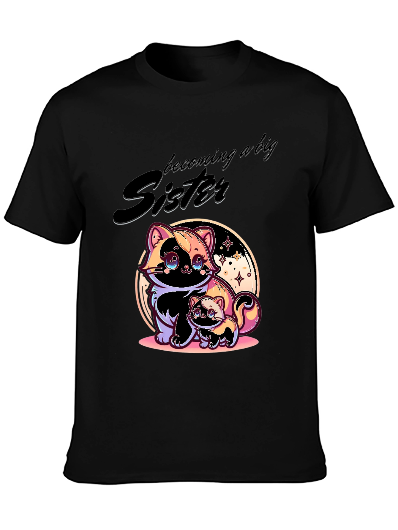 Becoming a Big Sister Black T-Shirt