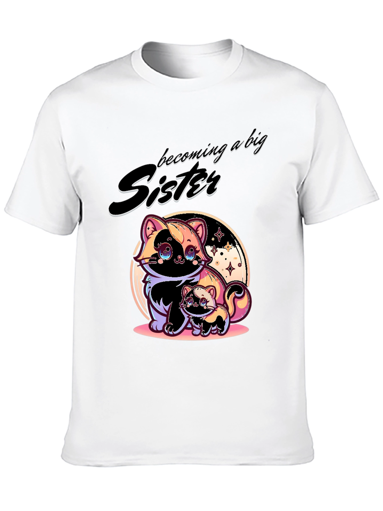 Becoming a Big Sister Black T-Shirt