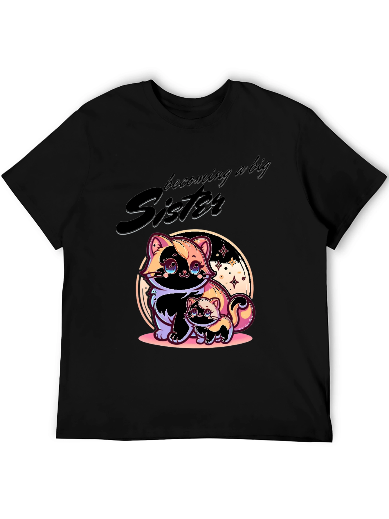 Becoming a Big Sister Black T-Shirt