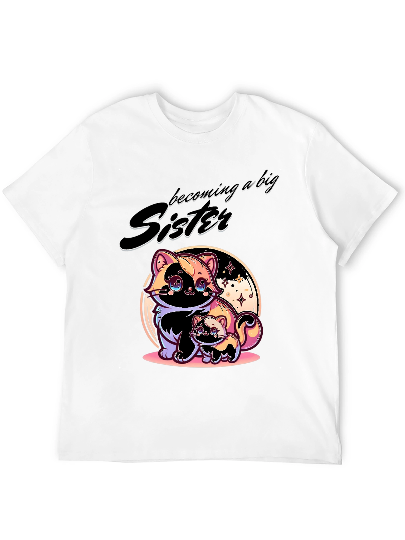 Becoming a Big Sister Black T-Shirt