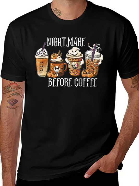 Nightmare Before Coffee Black T-Shirt