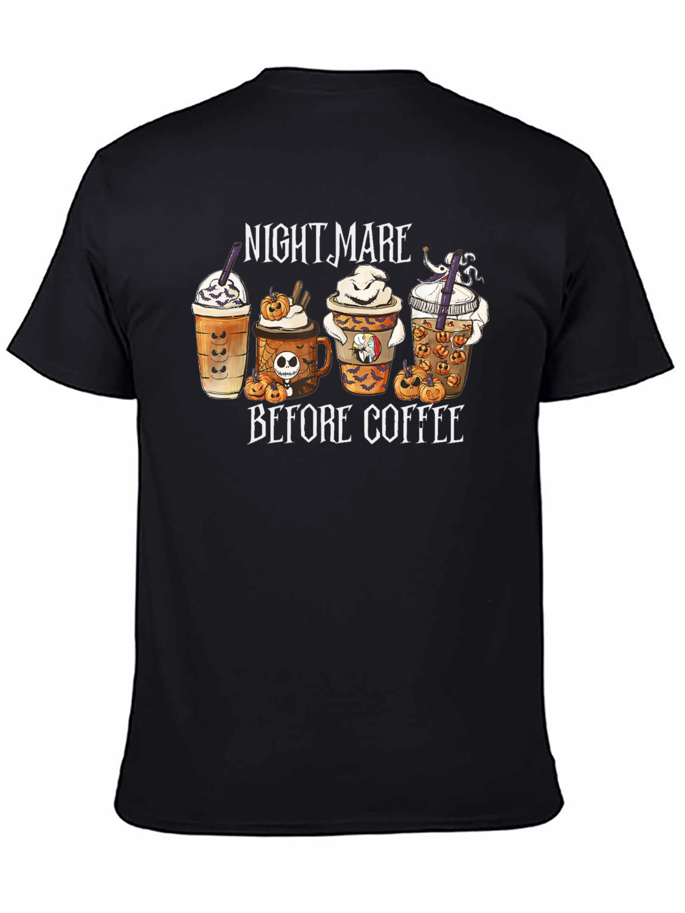 Nightmare Before Coffee Black T-Shirt
