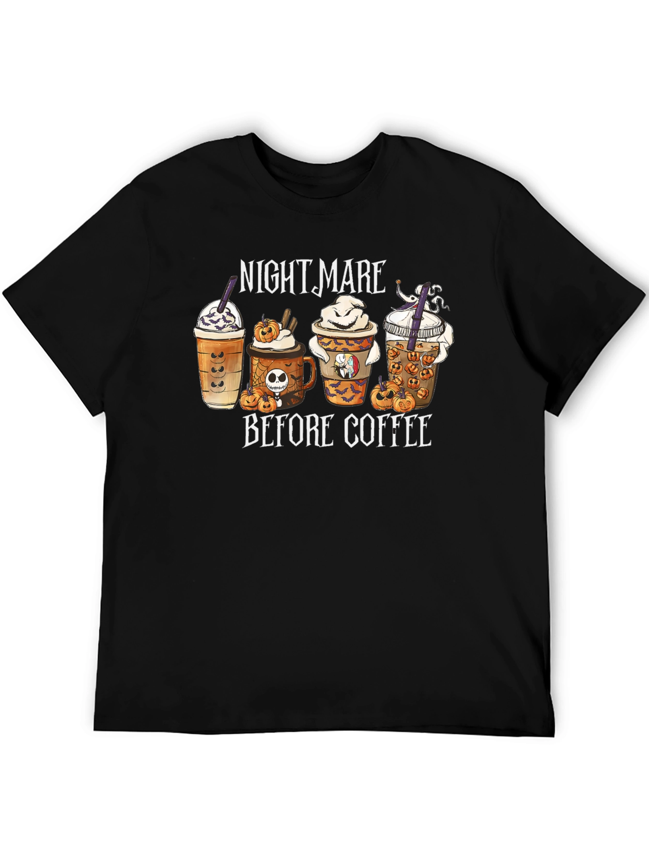 Nightmare Before Coffee Black T-Shirt