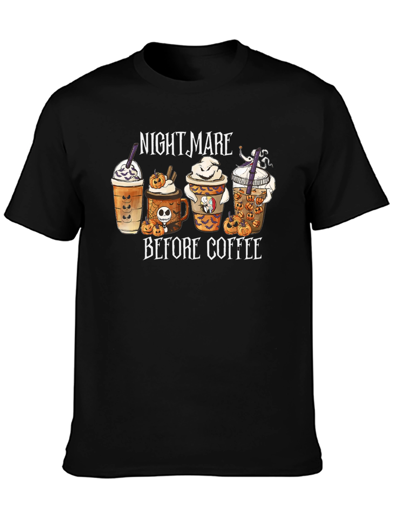 Nightmare Before Coffee Black T-Shirt