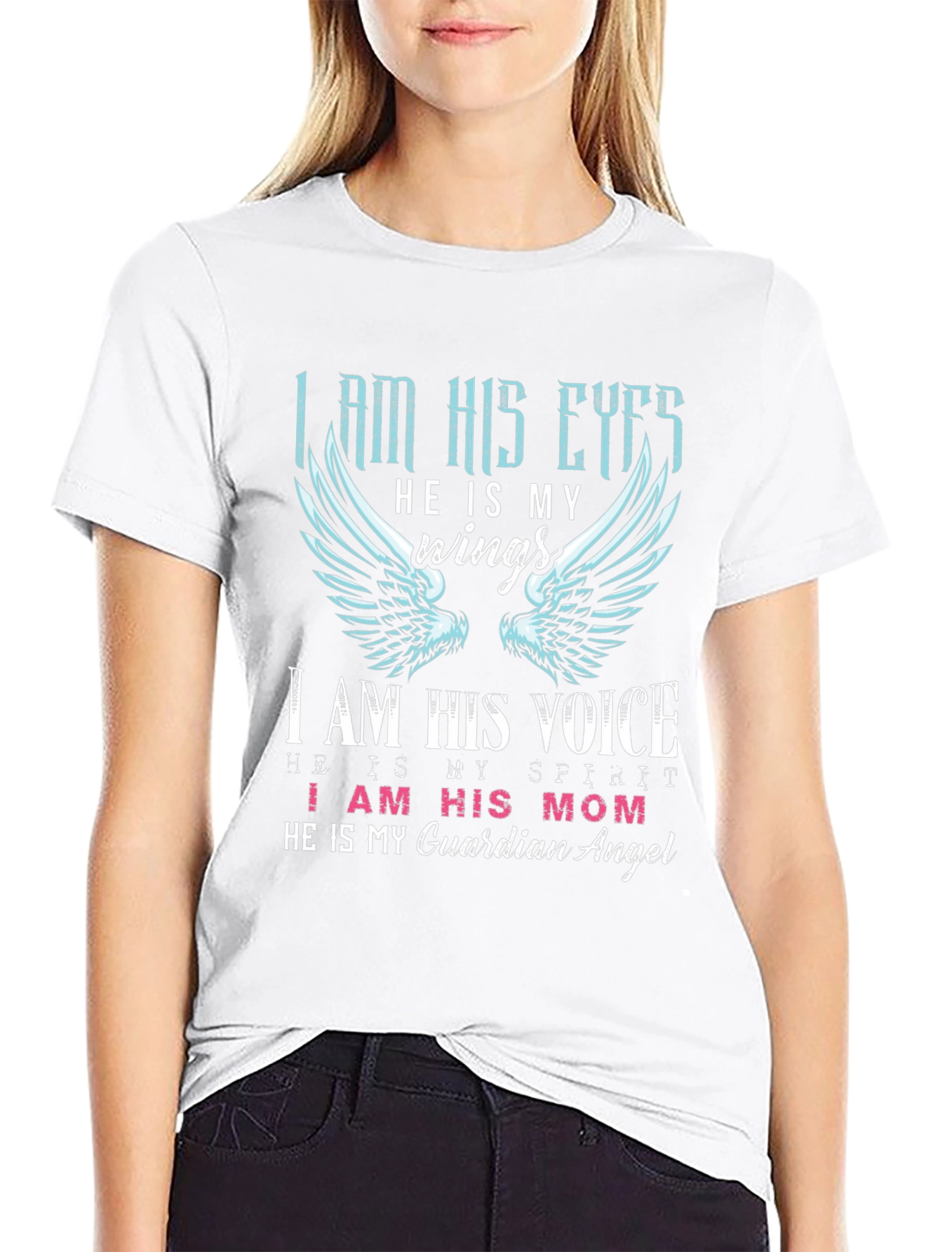 I Am His Eyes T-Shirt Guardian Angel Mom Shirt