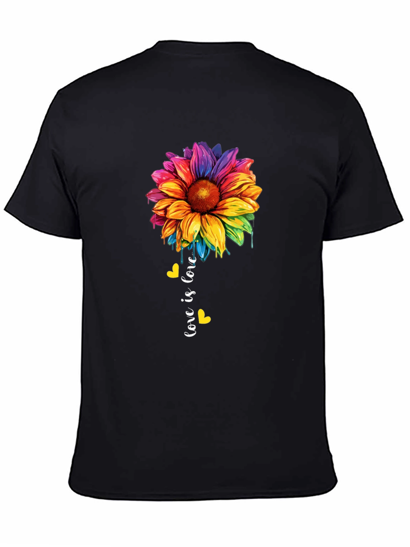 Love Is Love Rainbow Sunflower Tee