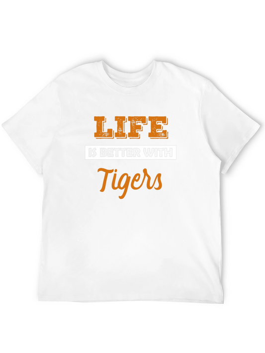Life is Better with Tigers Graphic T-Shirt