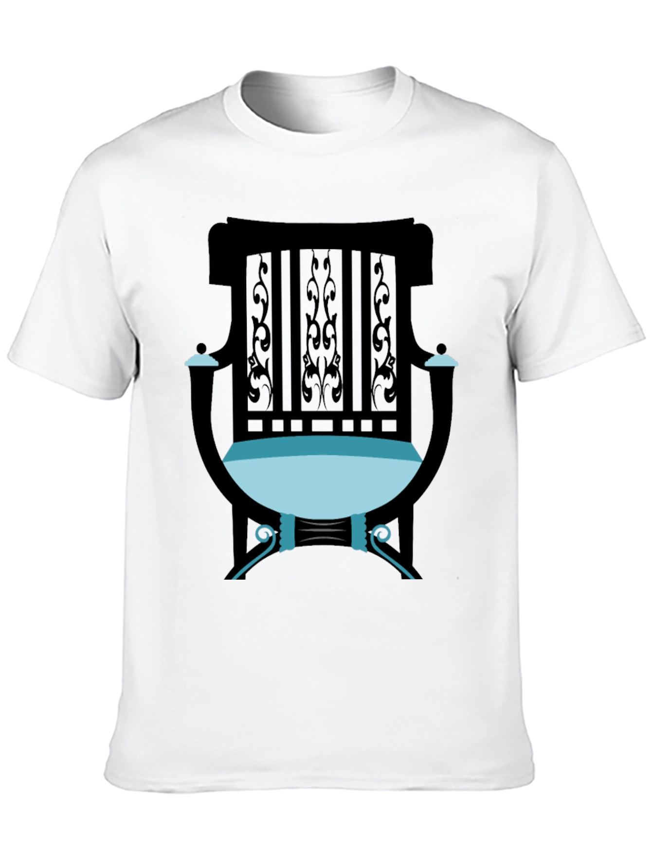 Retro Chair Graphic Tee - Stylish Comfort