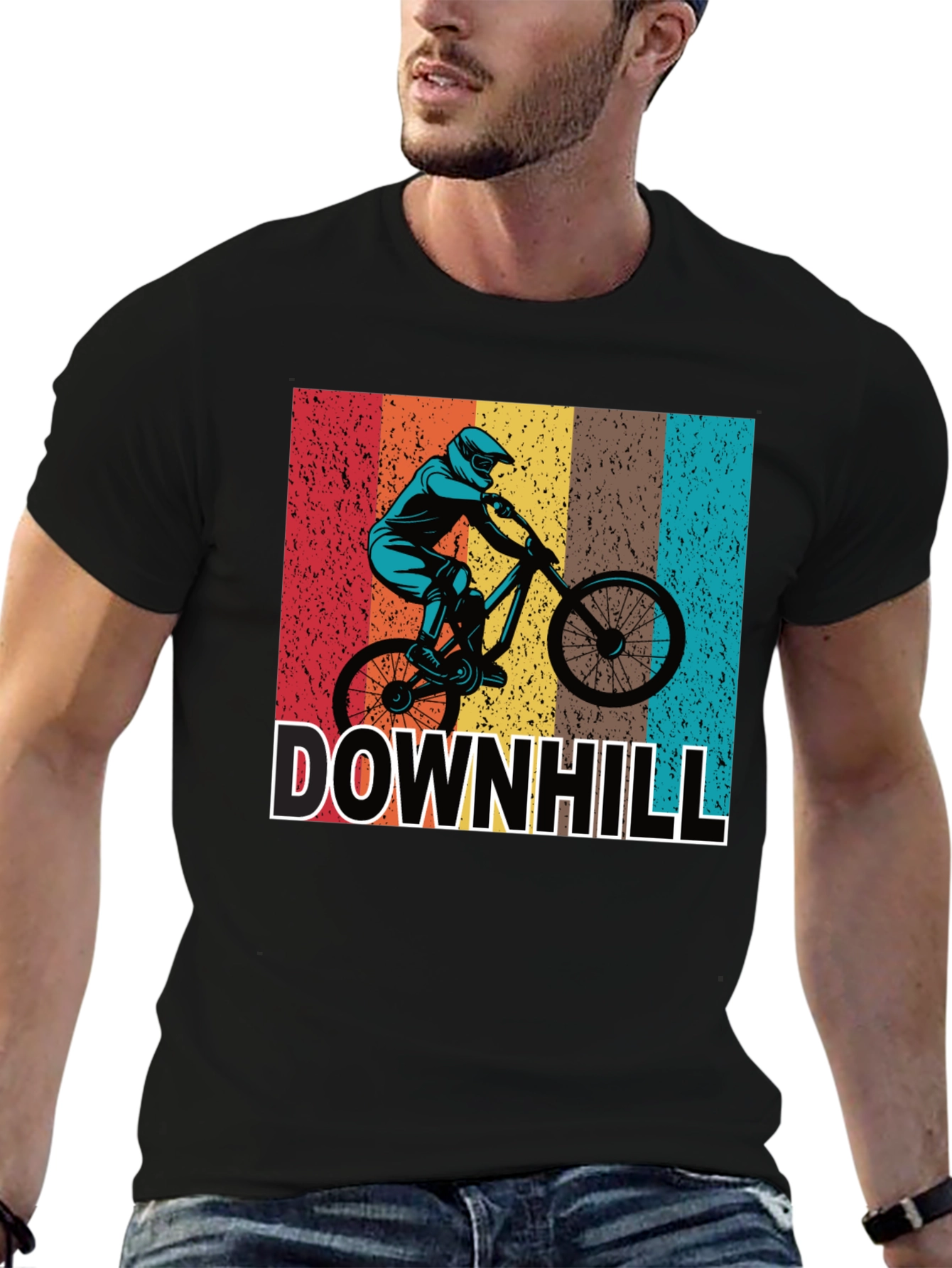 Downhill Mountain Biking Graphic Tee