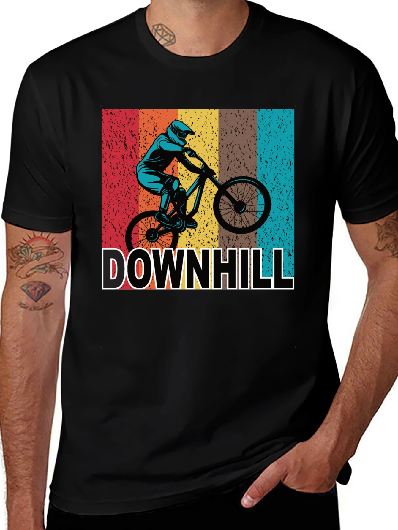 Downhill Mountain Biking Graphic Tee