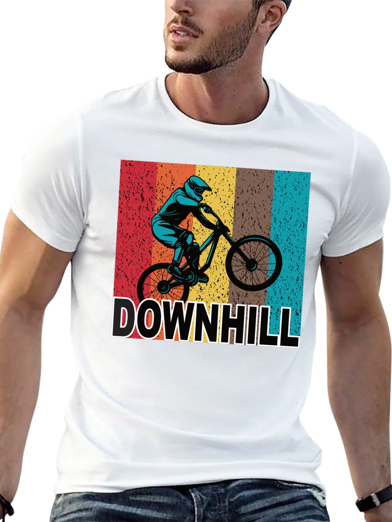 Downhill Mountain Biking Graphic Tee