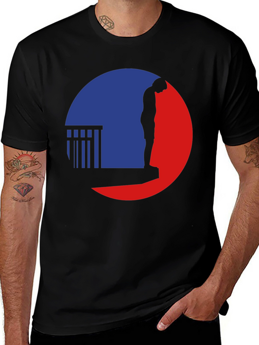 Silhouette Graphic Tee - Black Casual T-Shirt
