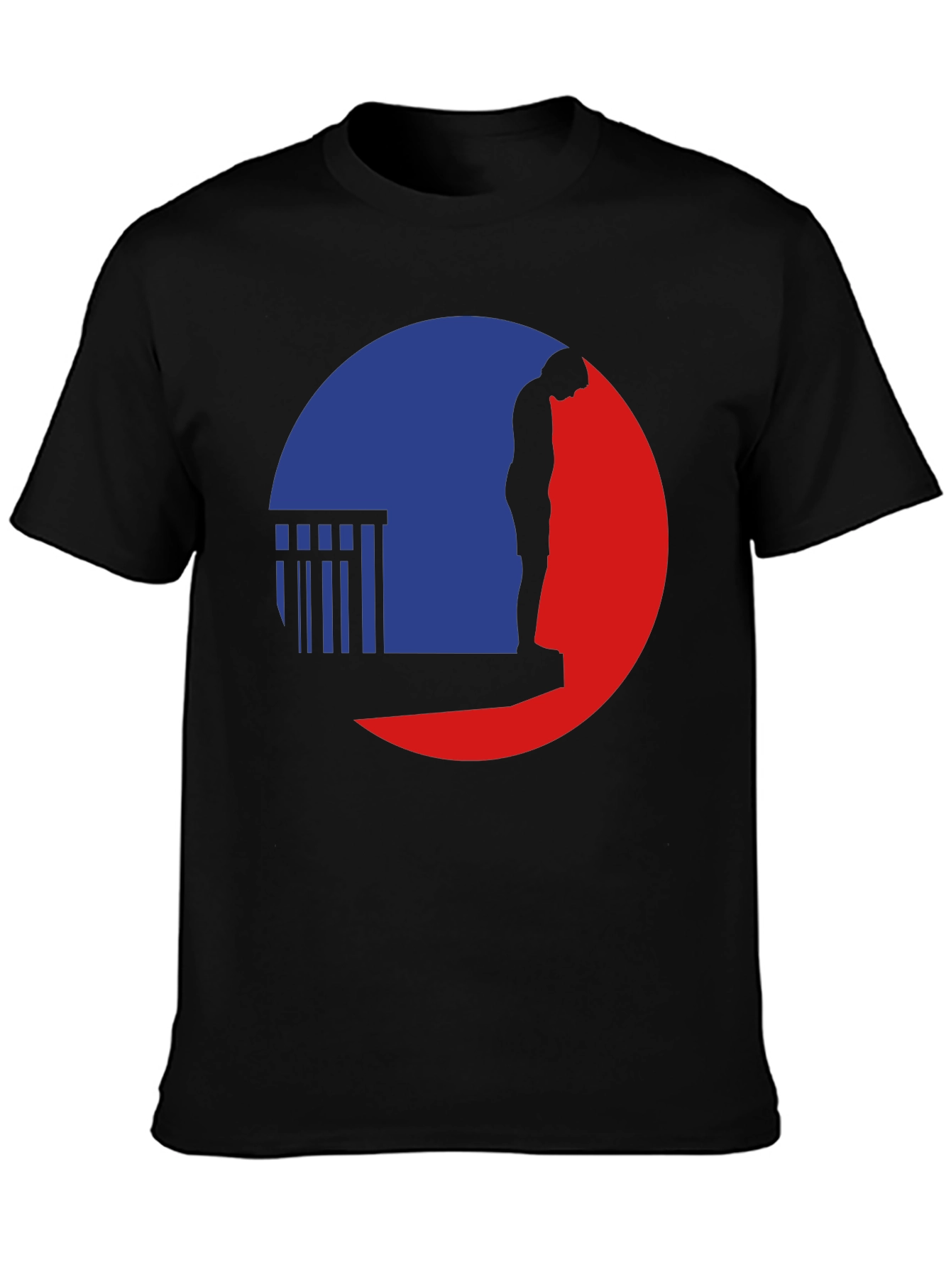 Silhouette Graphic Tee - Black Casual T-Shirt