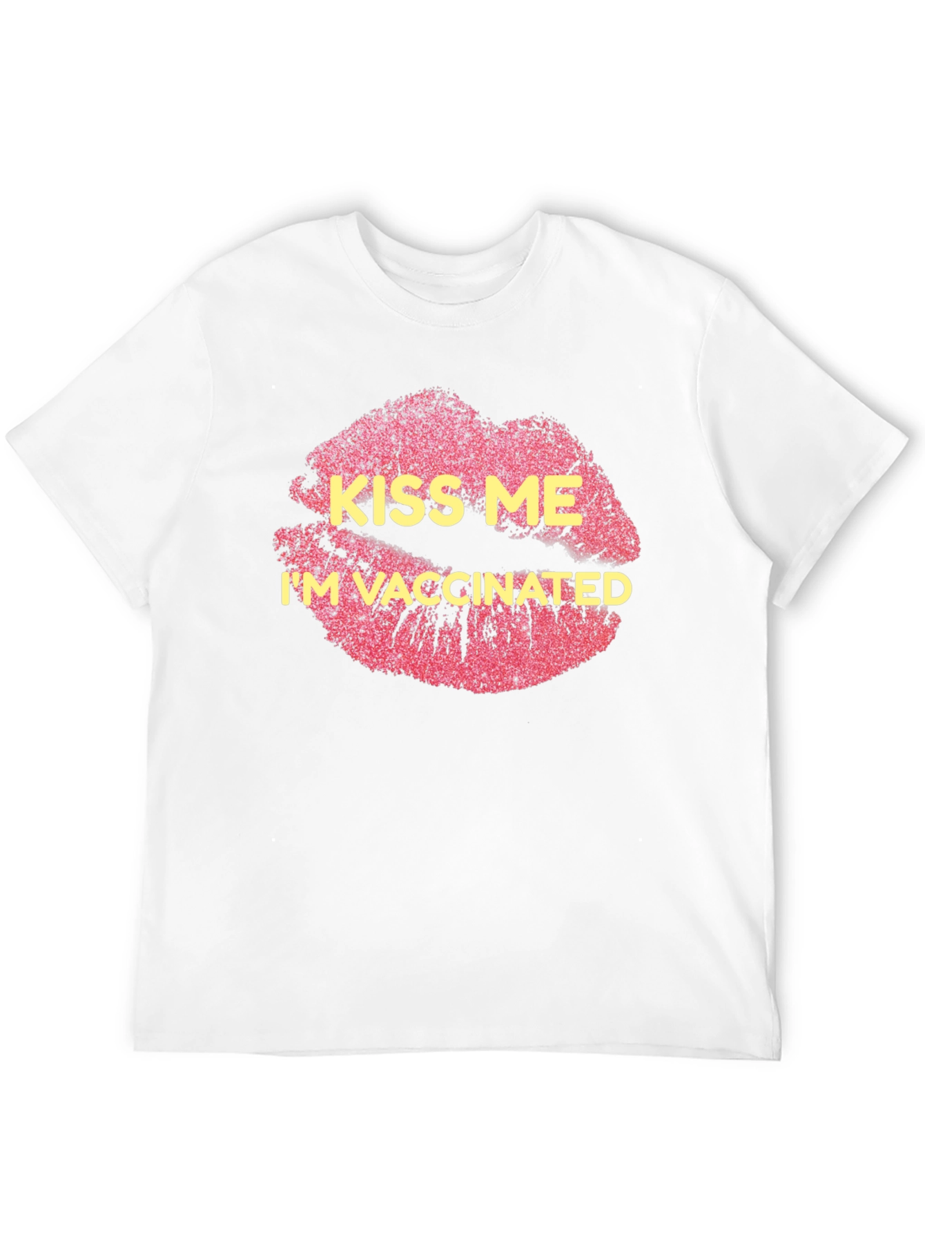 Kiss Me Im Vaccinated Black T-Shirt