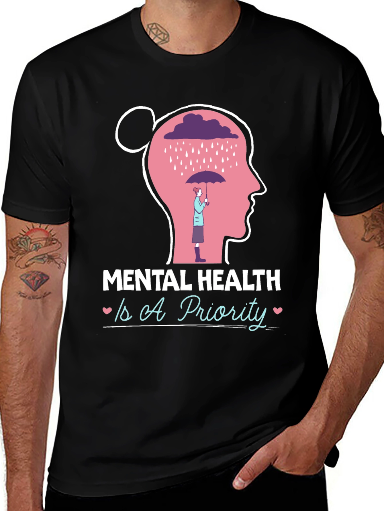 Mental Health Is A Priority Graphic Tee