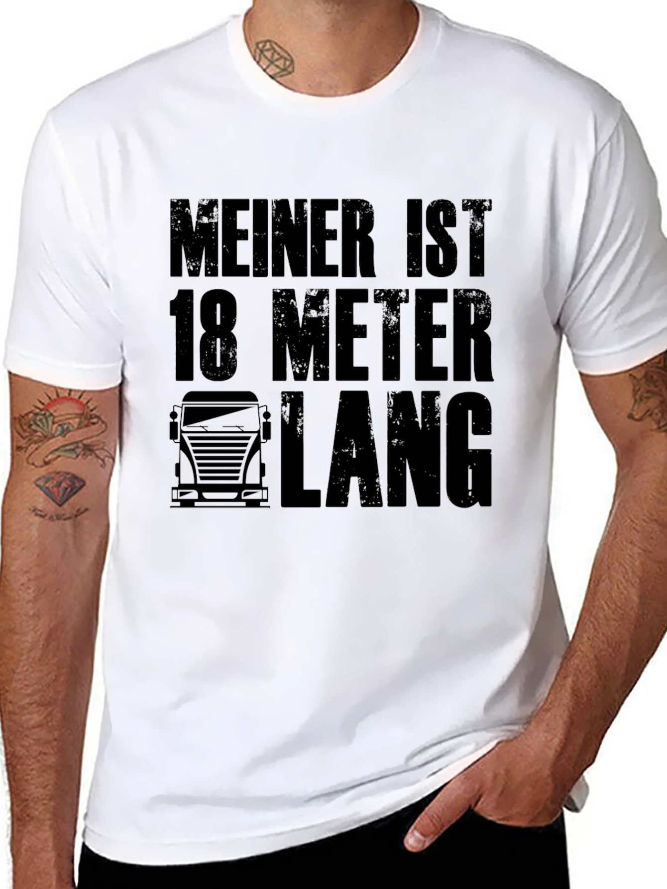 Humorous 18 Meter Trucker T-Shirt