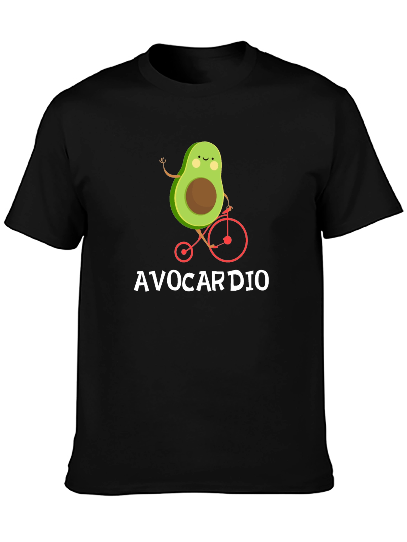 Avocardio Funny Avocado Bike T-Shirt