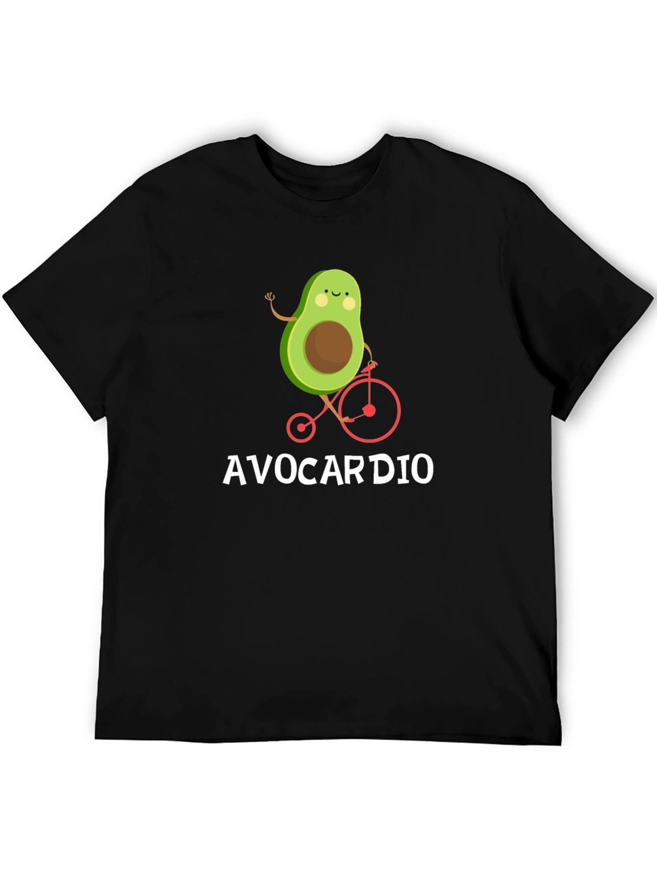 Avocardio Funny Avocado Bike T-Shirt
