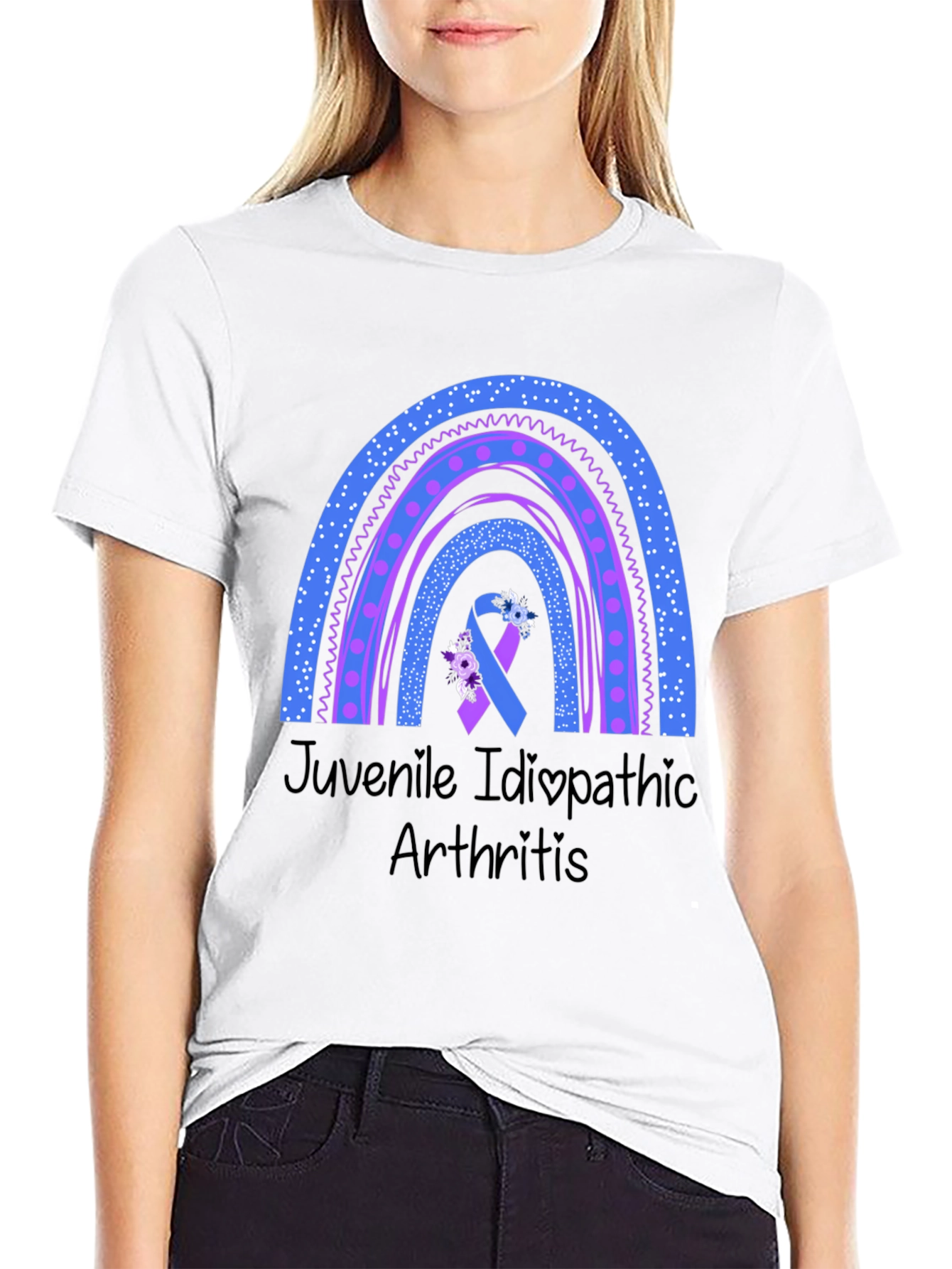 Juvenile Idiopathic Arthritis Awareness Rainbow T-Shirt