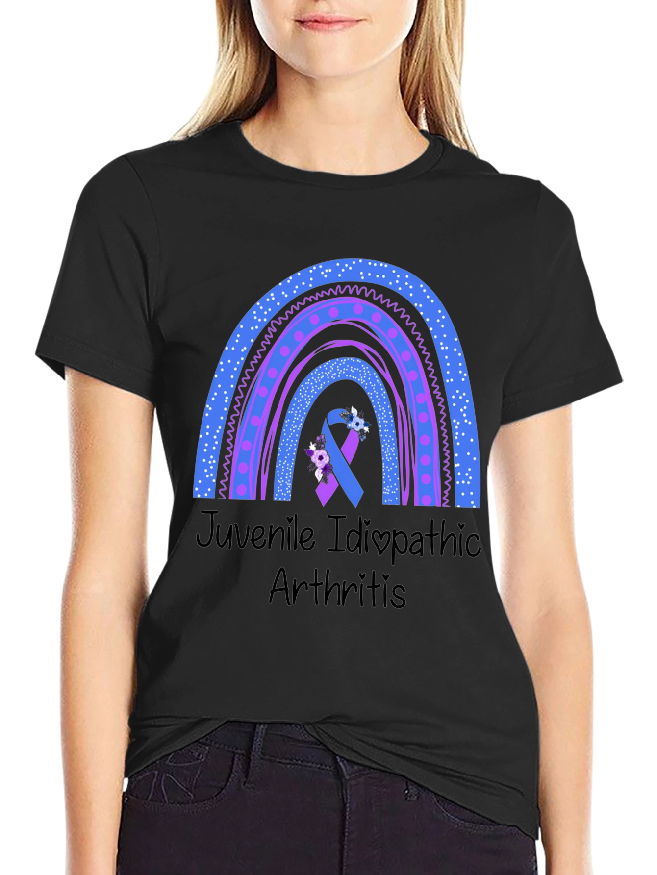 Juvenile Idiopathic Arthritis Awareness Rainbow T-Shirt