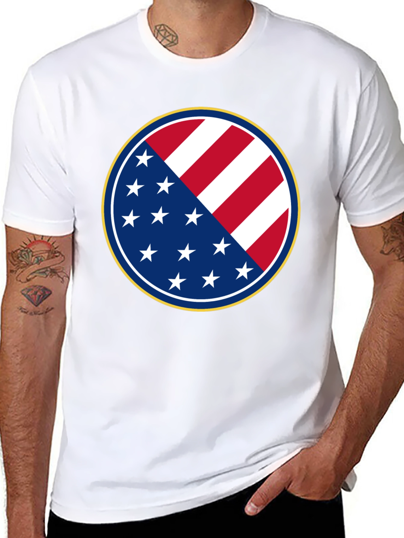 Stars and Stripes Patriotic Graphic Tee