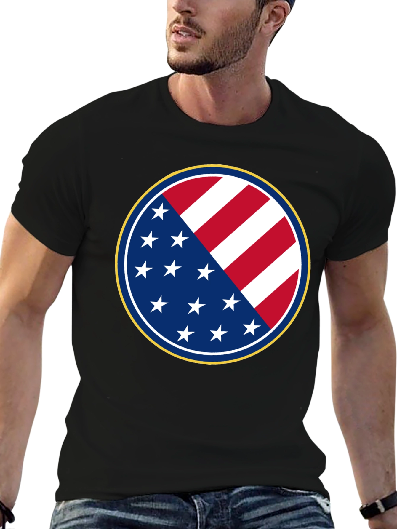 Stars and Stripes Patriotic Graphic Tee