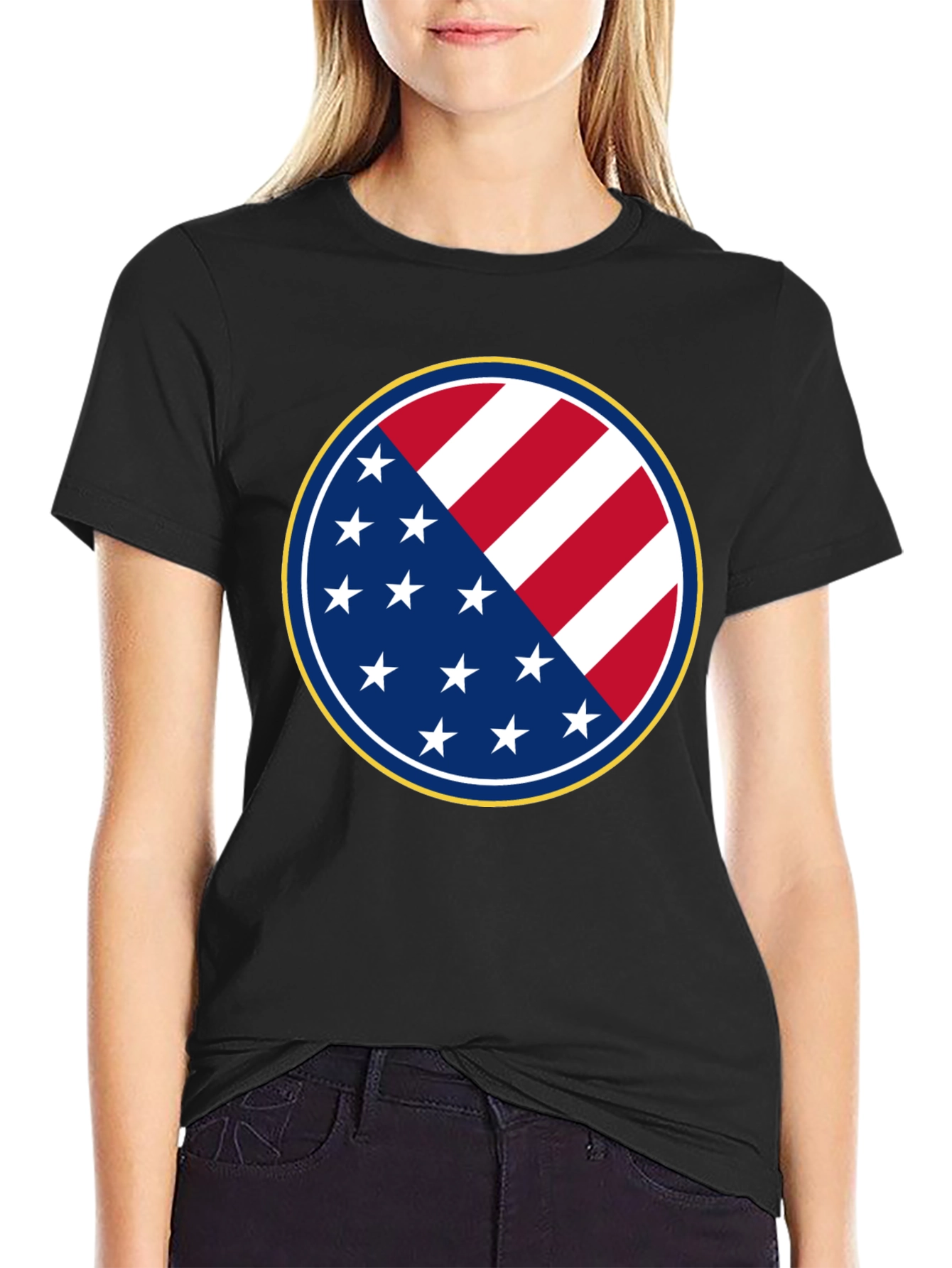 Stars and Stripes Patriotic Graphic Tee