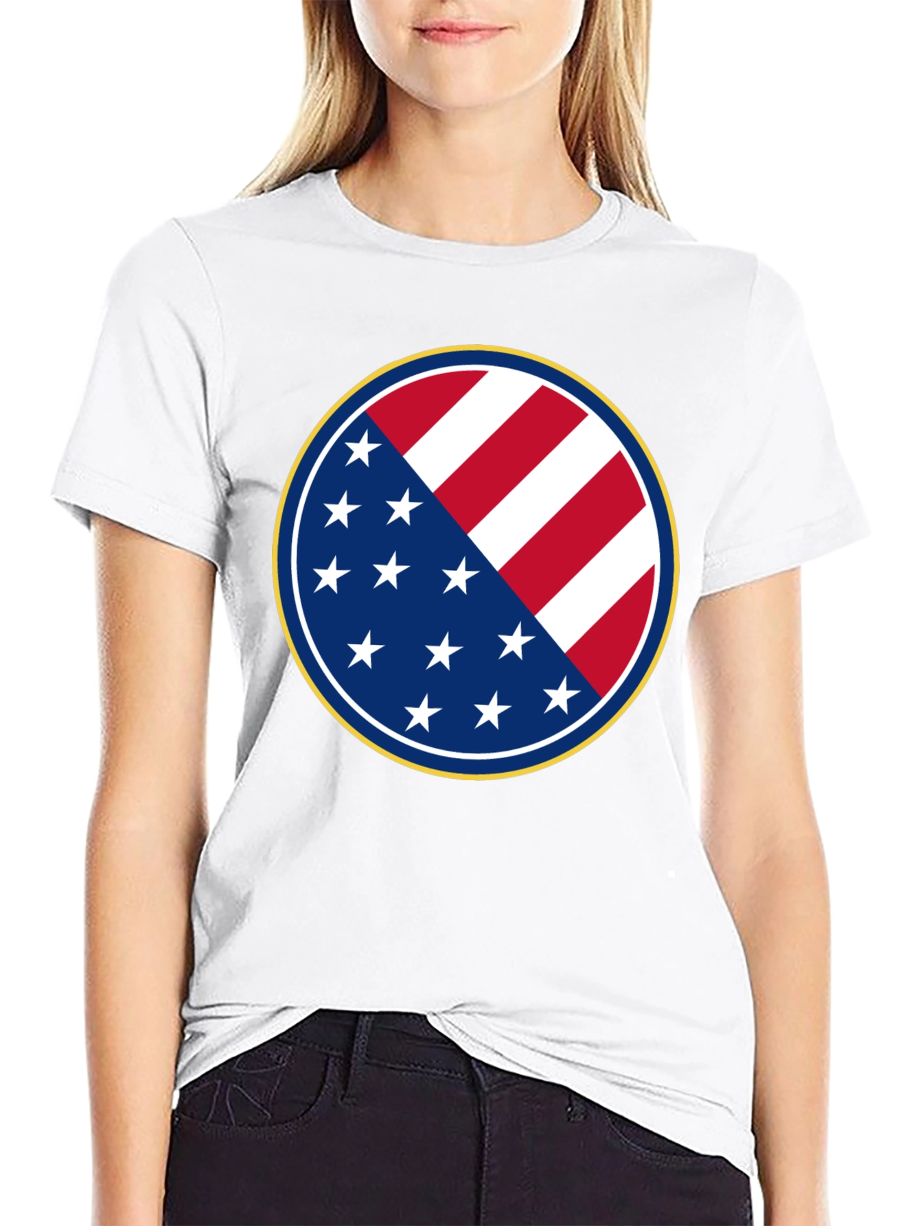 Stars and Stripes Patriotic Graphic Tee