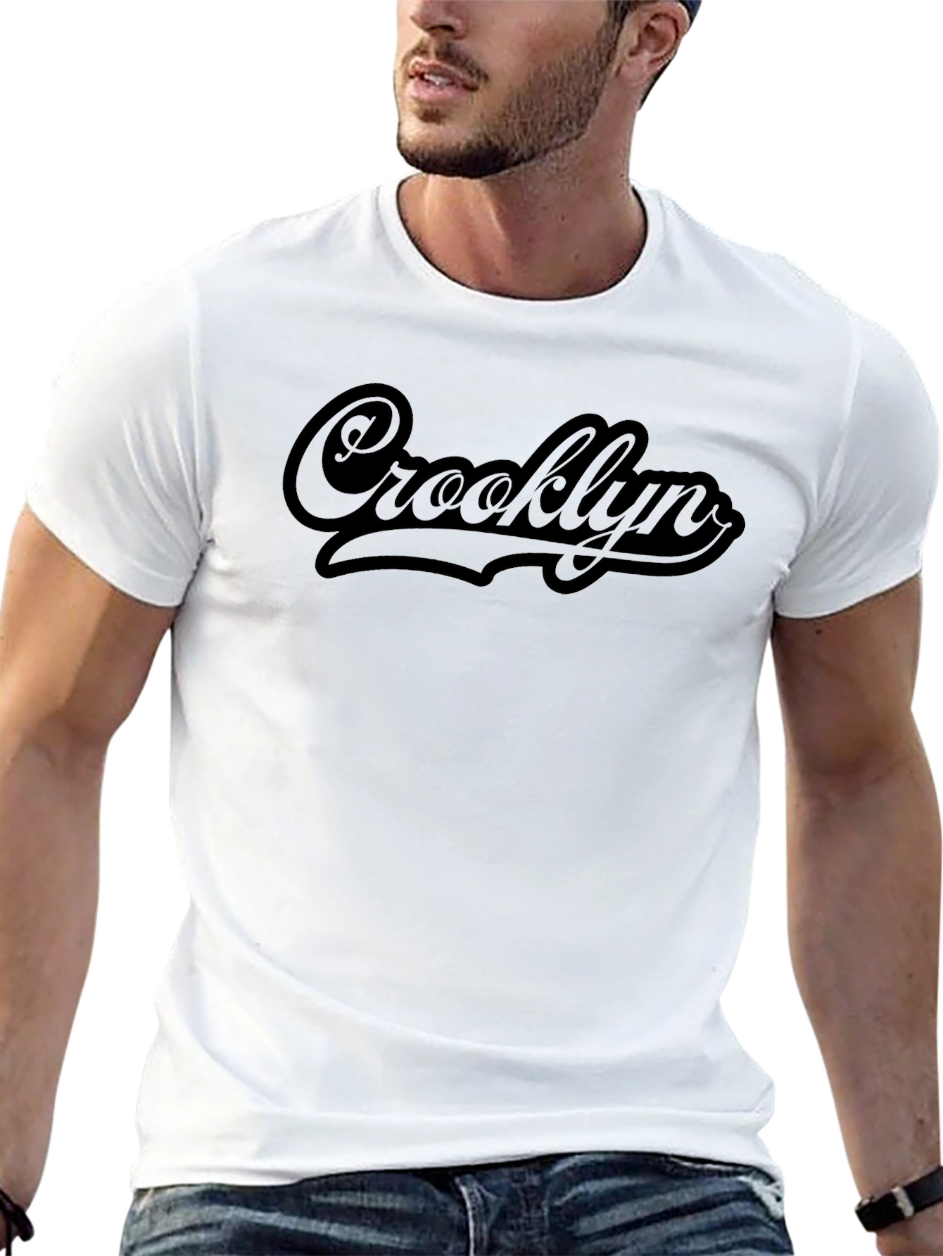 Crooklyn Black Graphic Tee - Mens Short Sleeve