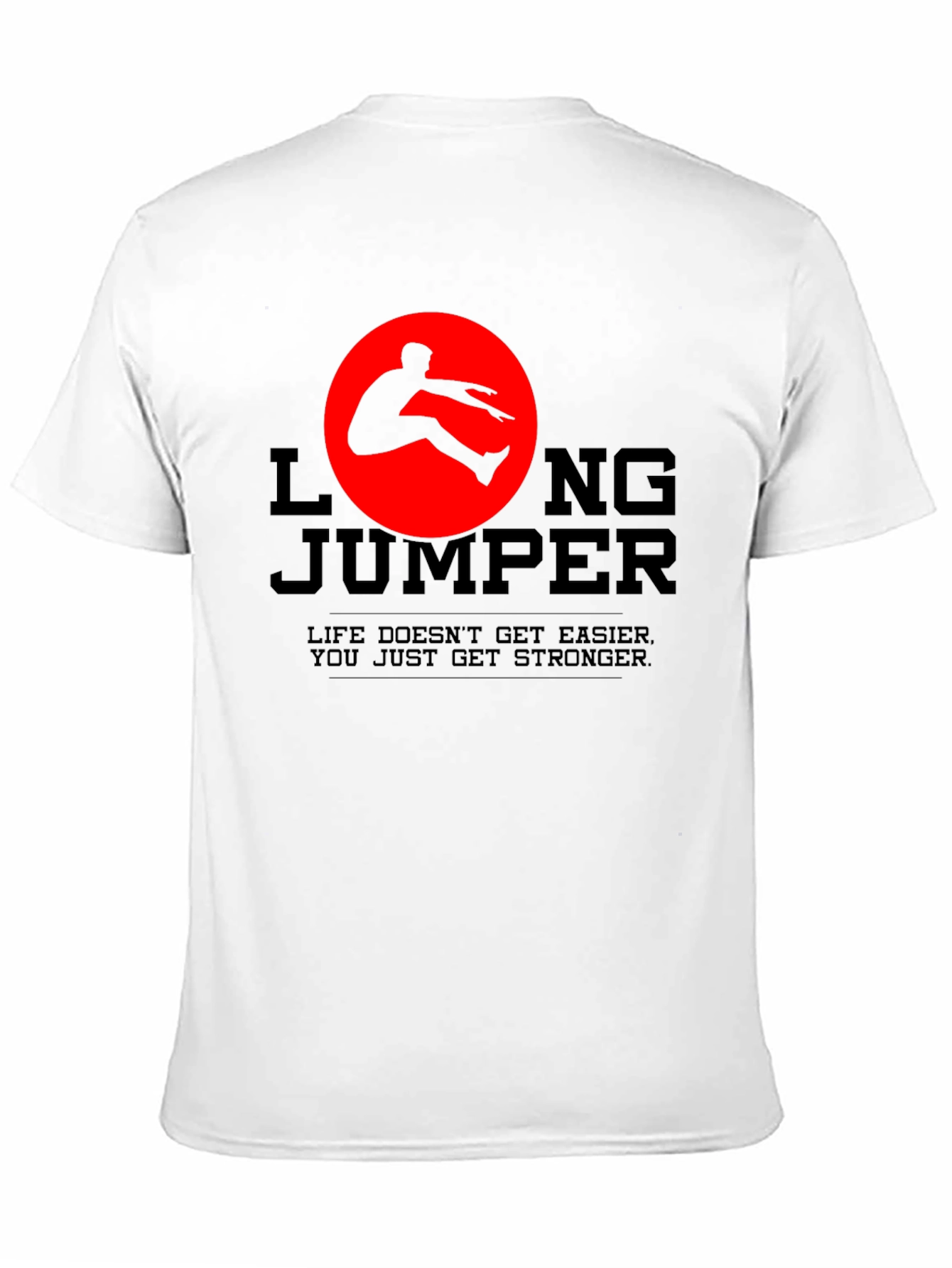 Long Jumper Graphic Tee - Life Gets Stronger
