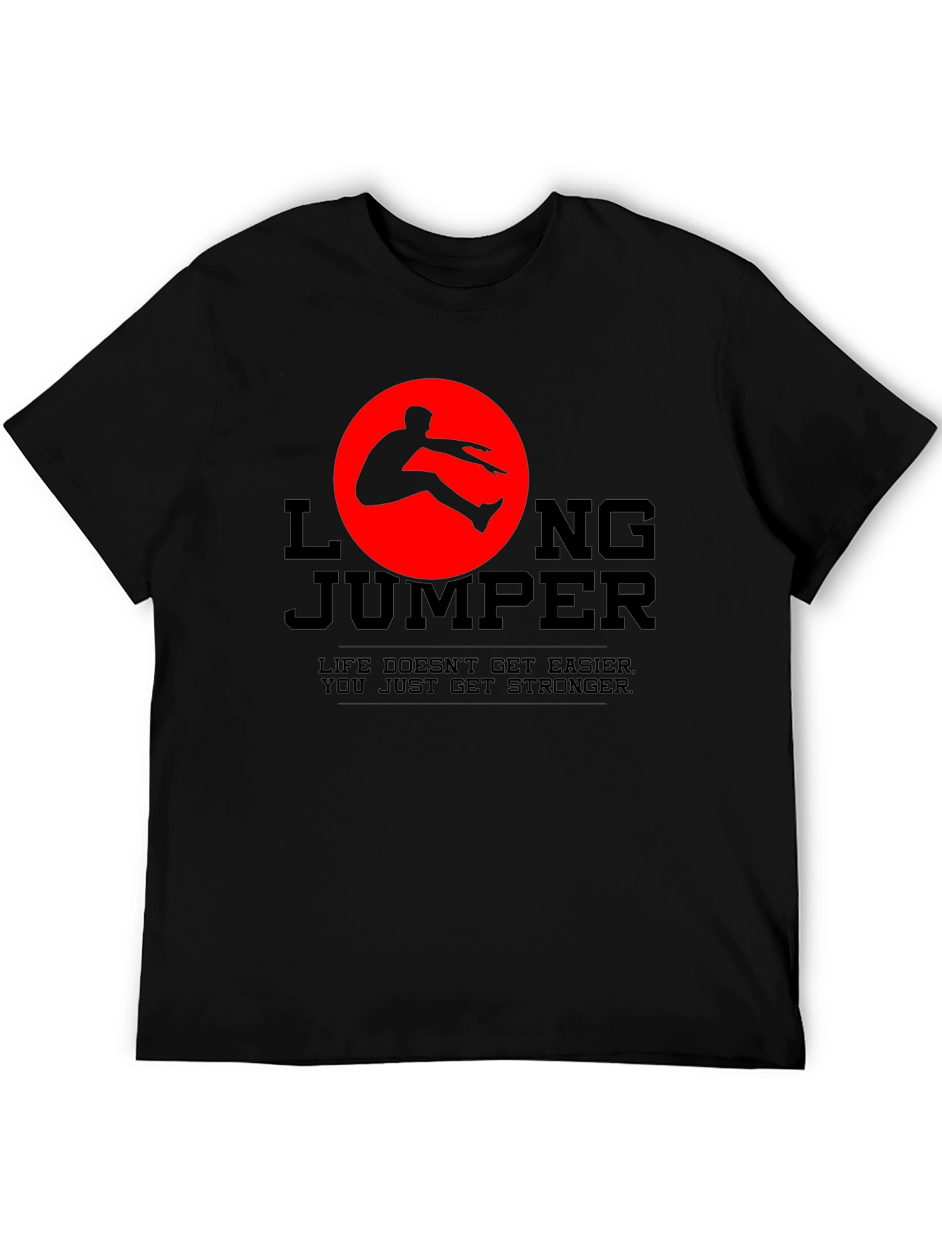 Long Jumper Graphic Tee - Life Gets Stronger