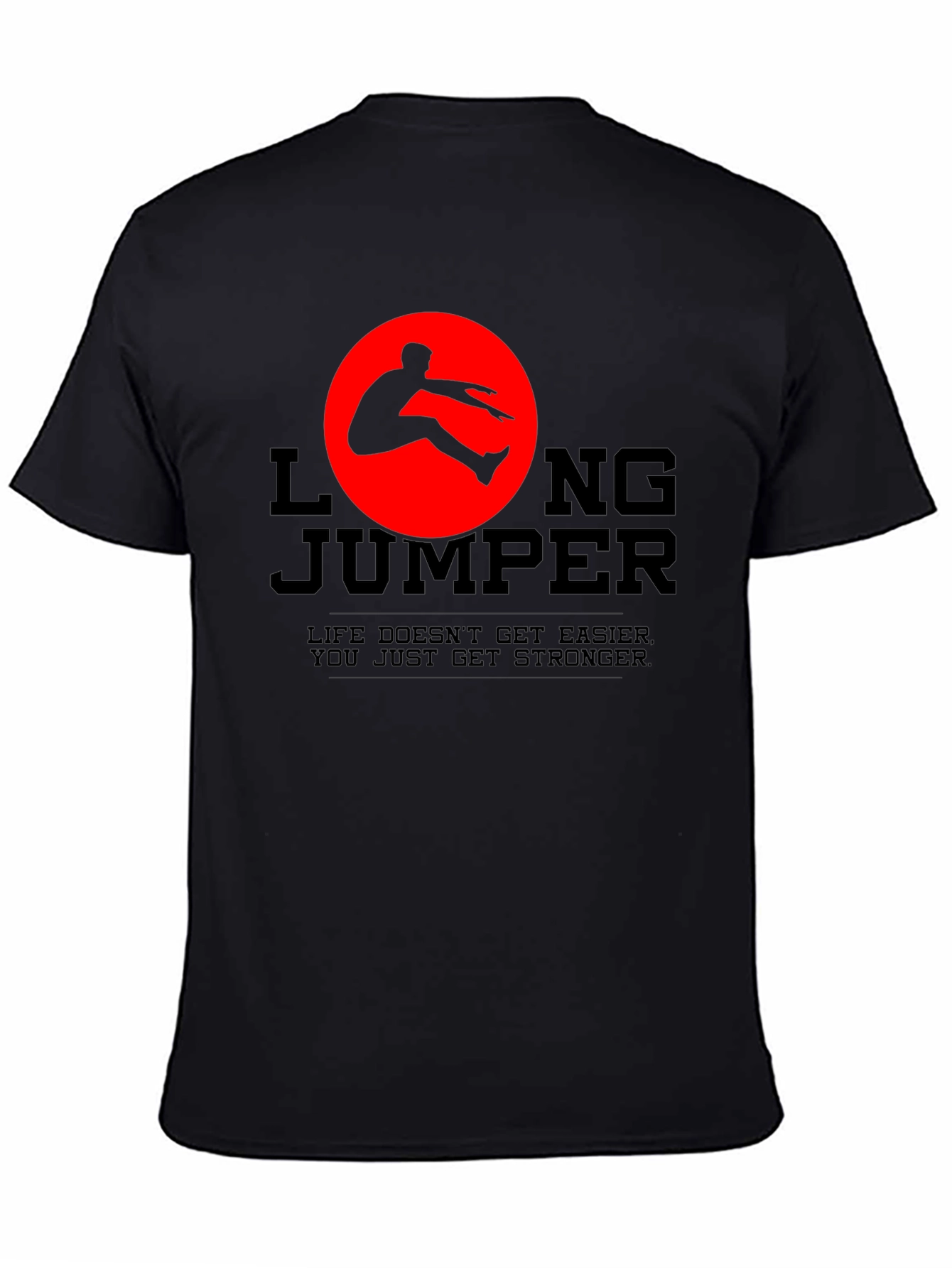 Long Jumper Graphic Tee - Life Gets Stronger