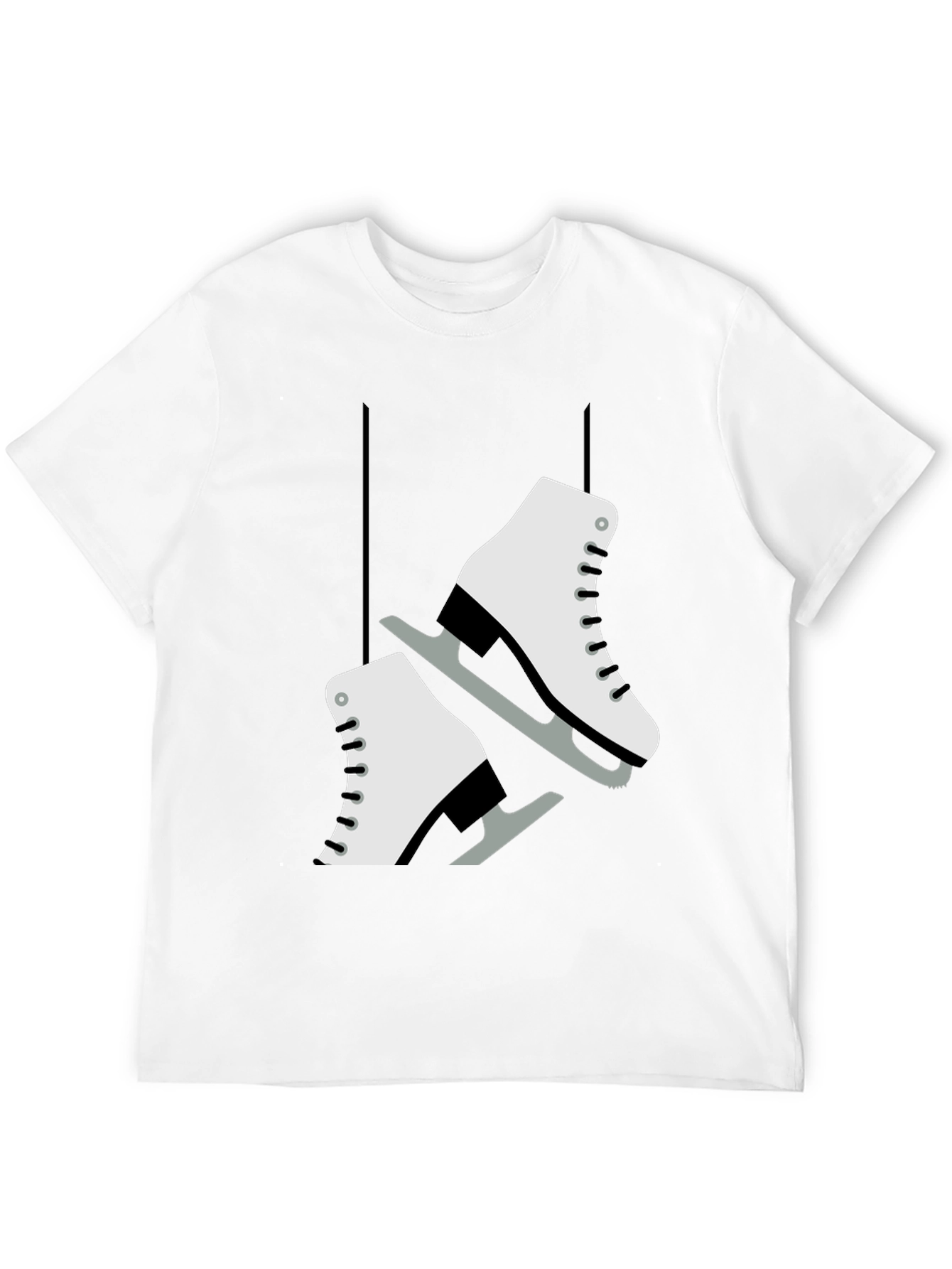 Figure Skates Graphic Tee - Sporty & Stylish