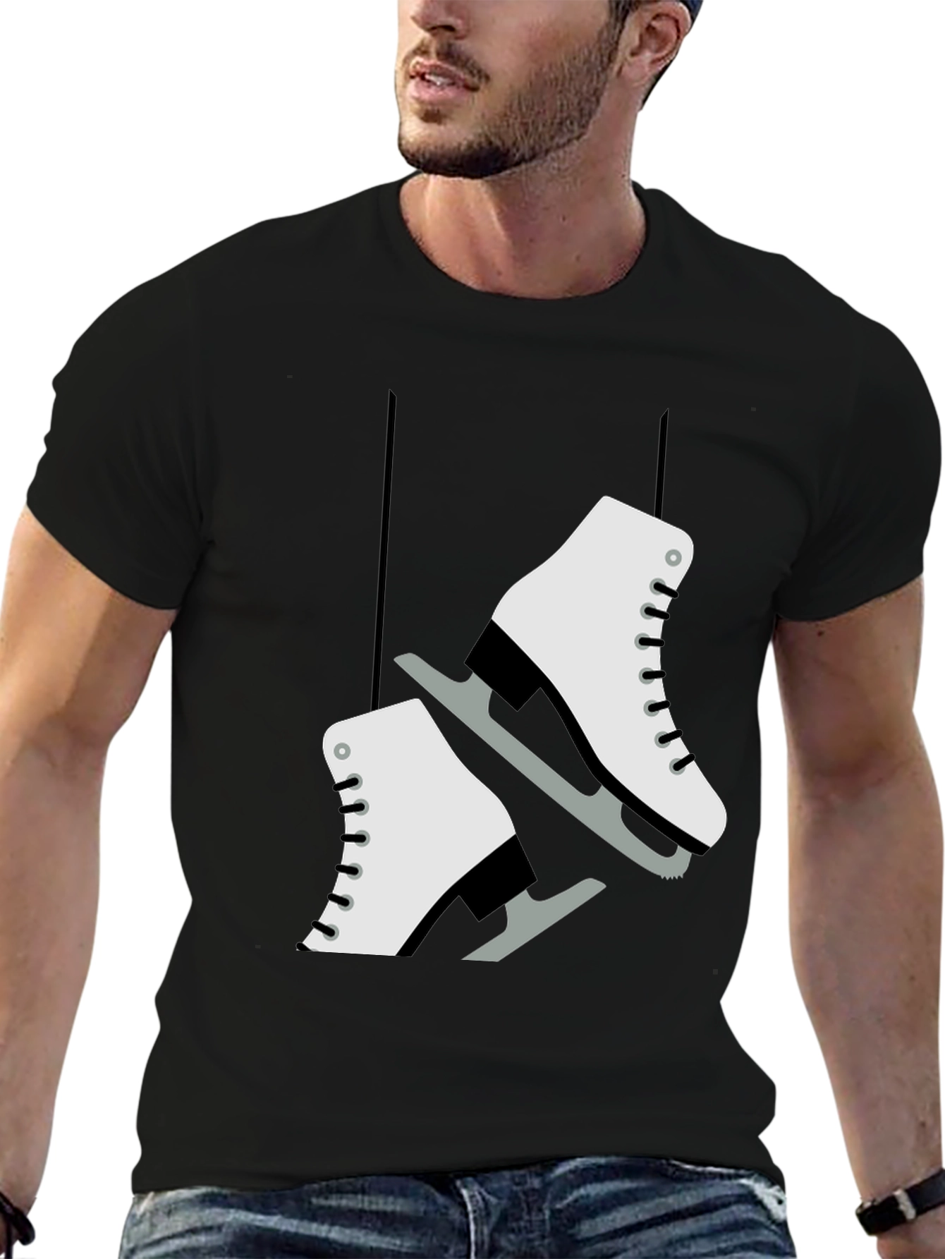 Figure Skates Graphic Tee - Sporty & Stylish