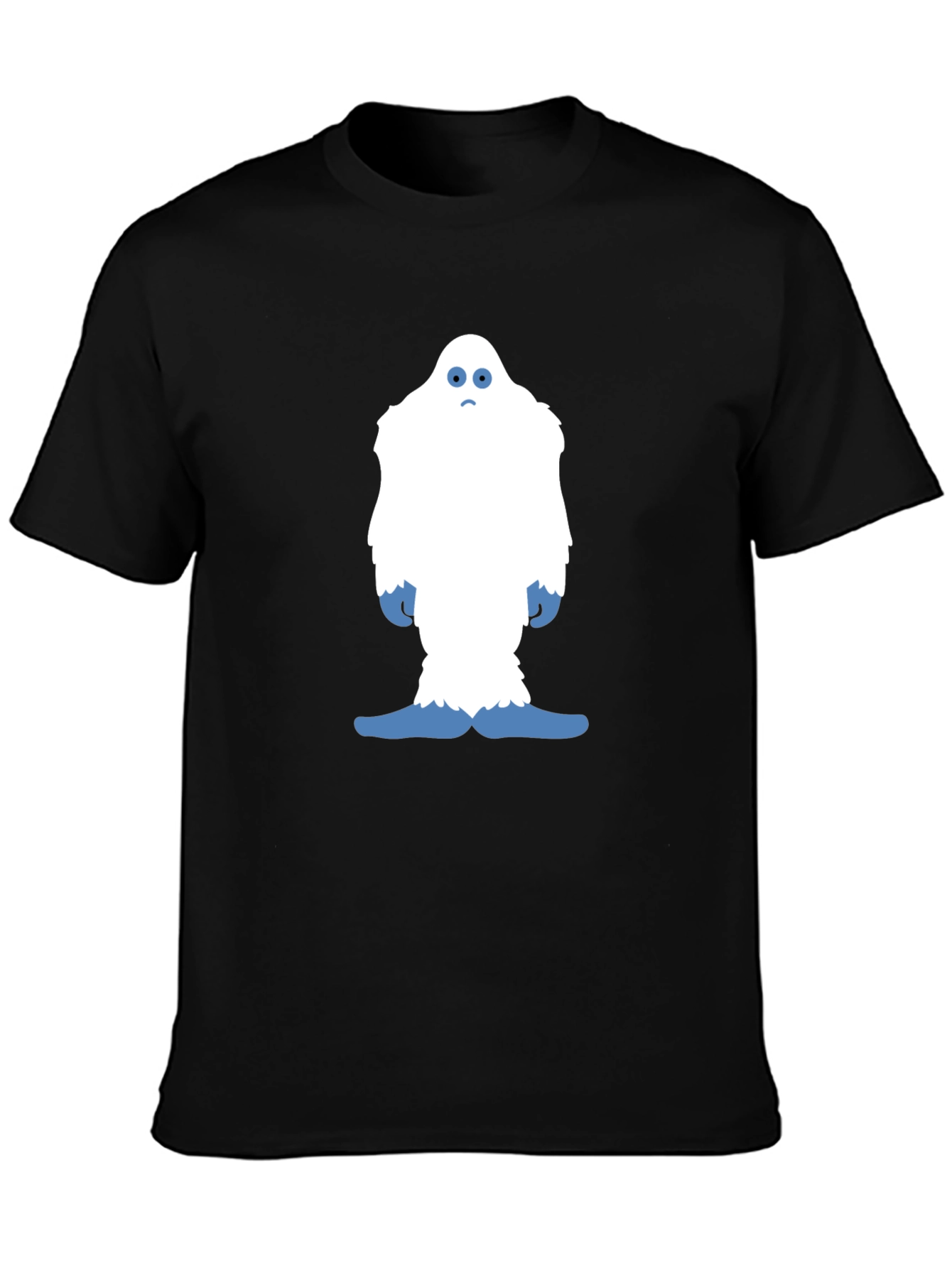 Funny Yeti Graphic Tee - Black Cotton T-Shirt