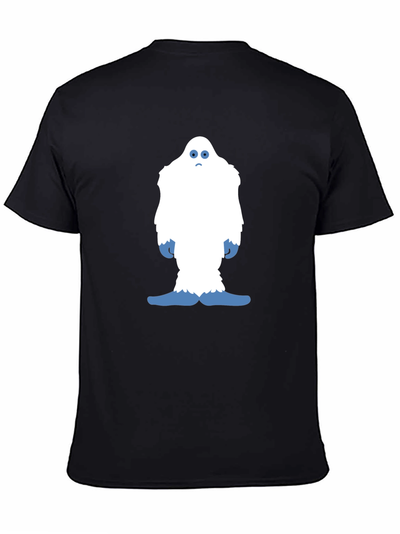 Funny Yeti Graphic Tee - Black Cotton T-Shirt