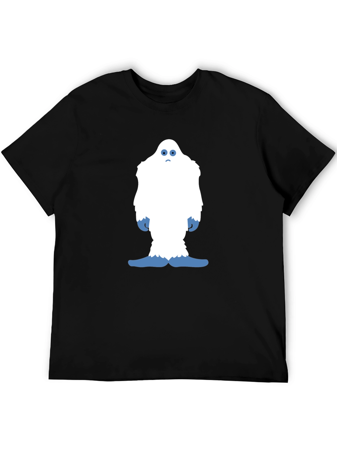 Funny Yeti Graphic Tee - Black Cotton T-Shirt