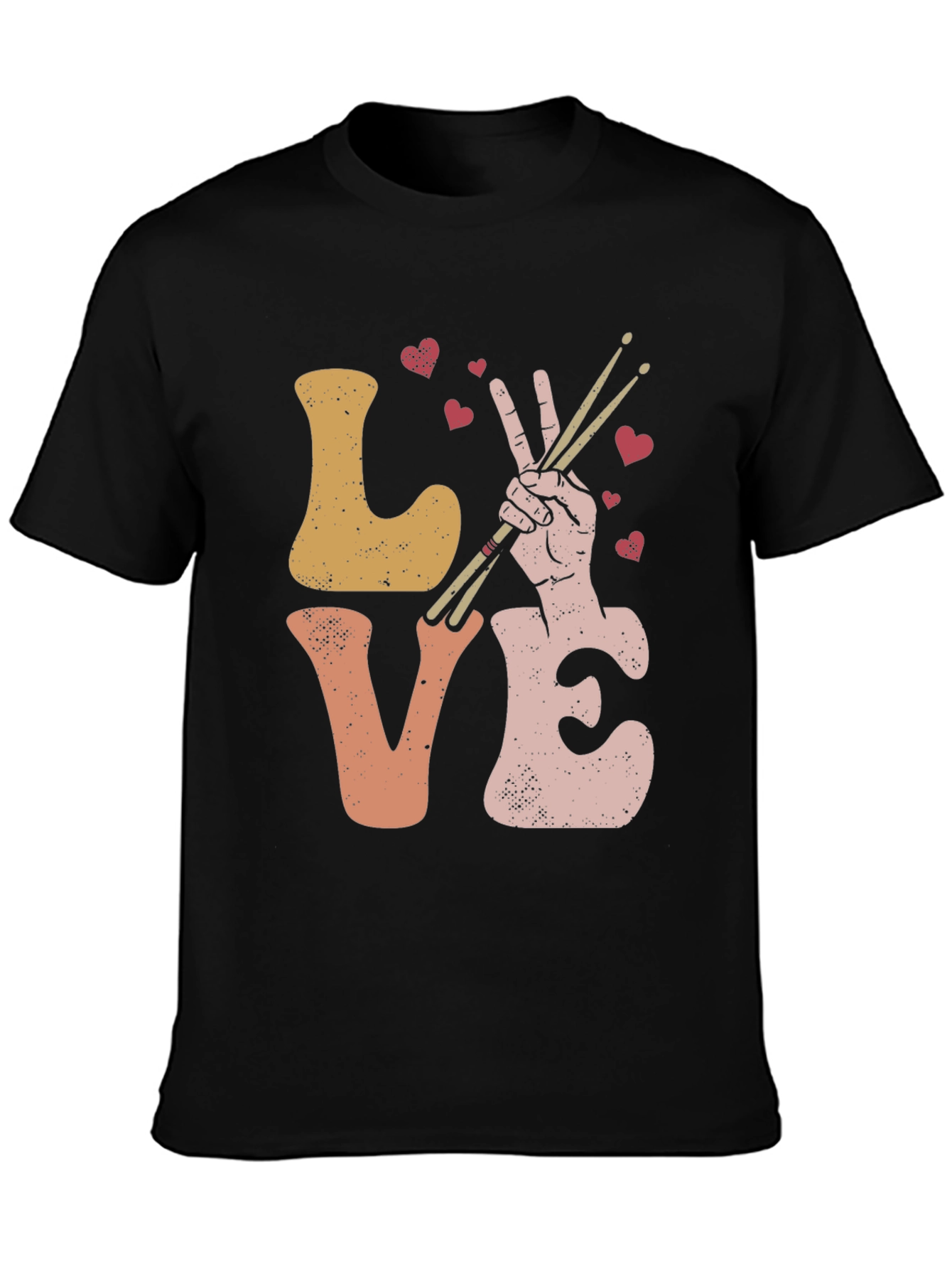 Love Drumming T-Shirt - Musical Heart