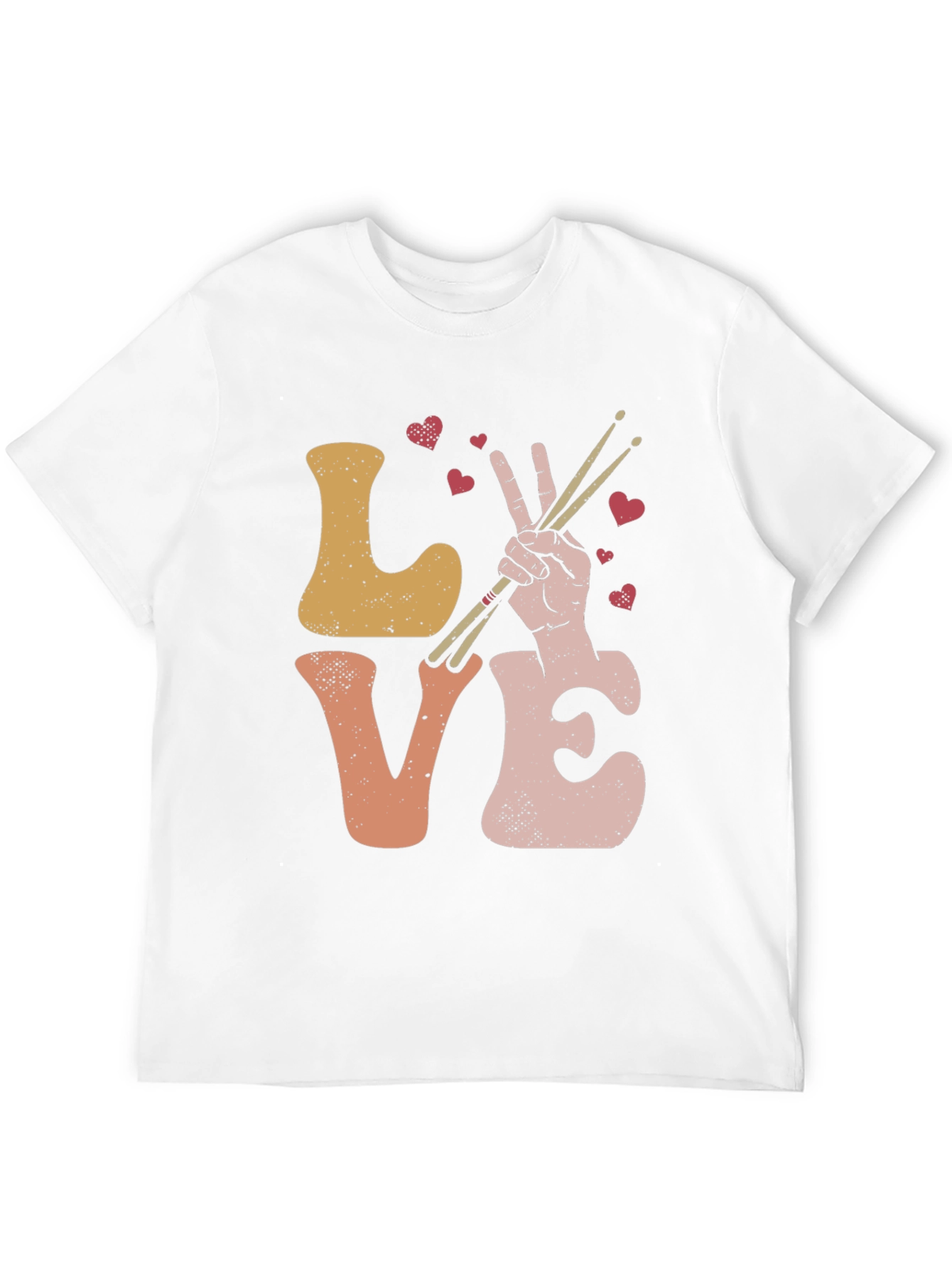 Love Drumming T-Shirt - Musical Heart