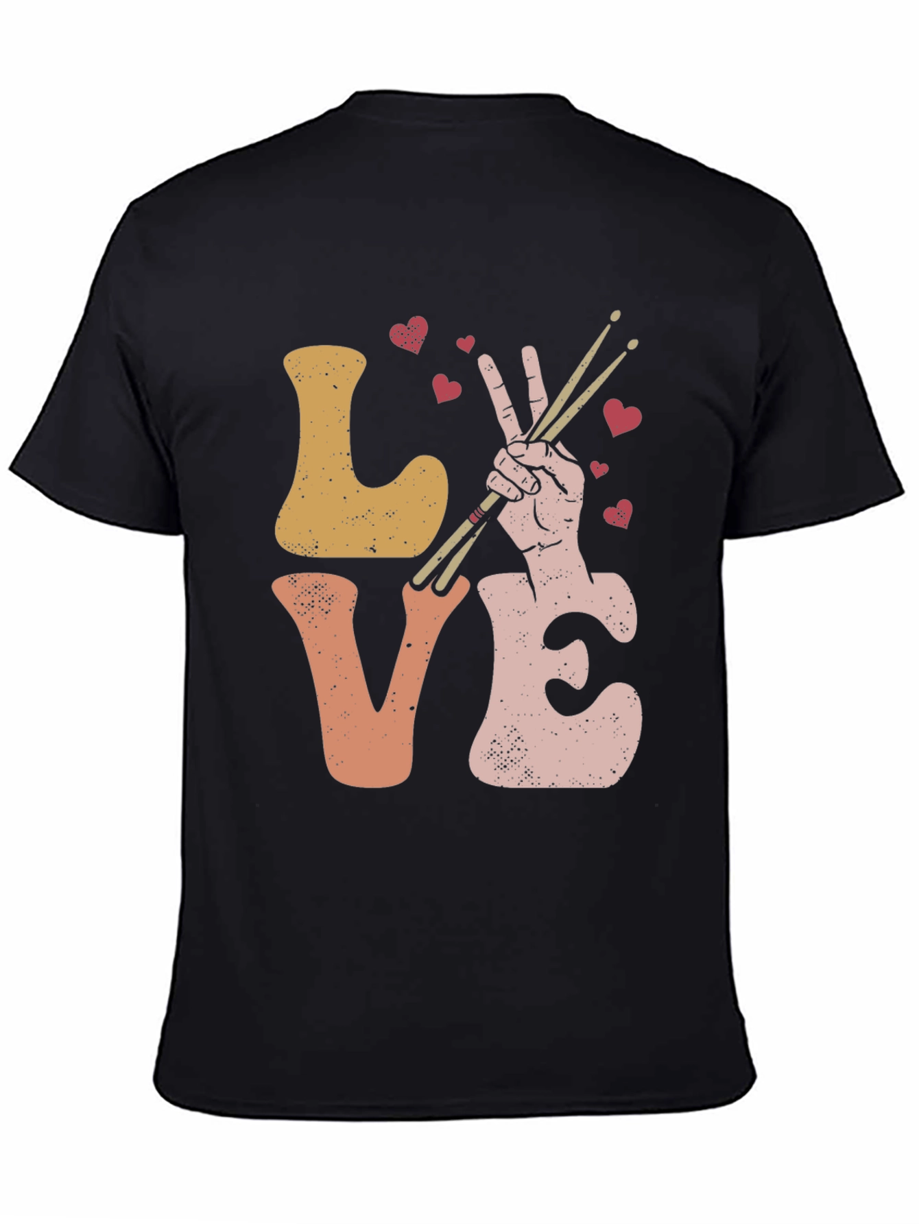Love Drumming T-Shirt - Musical Heart