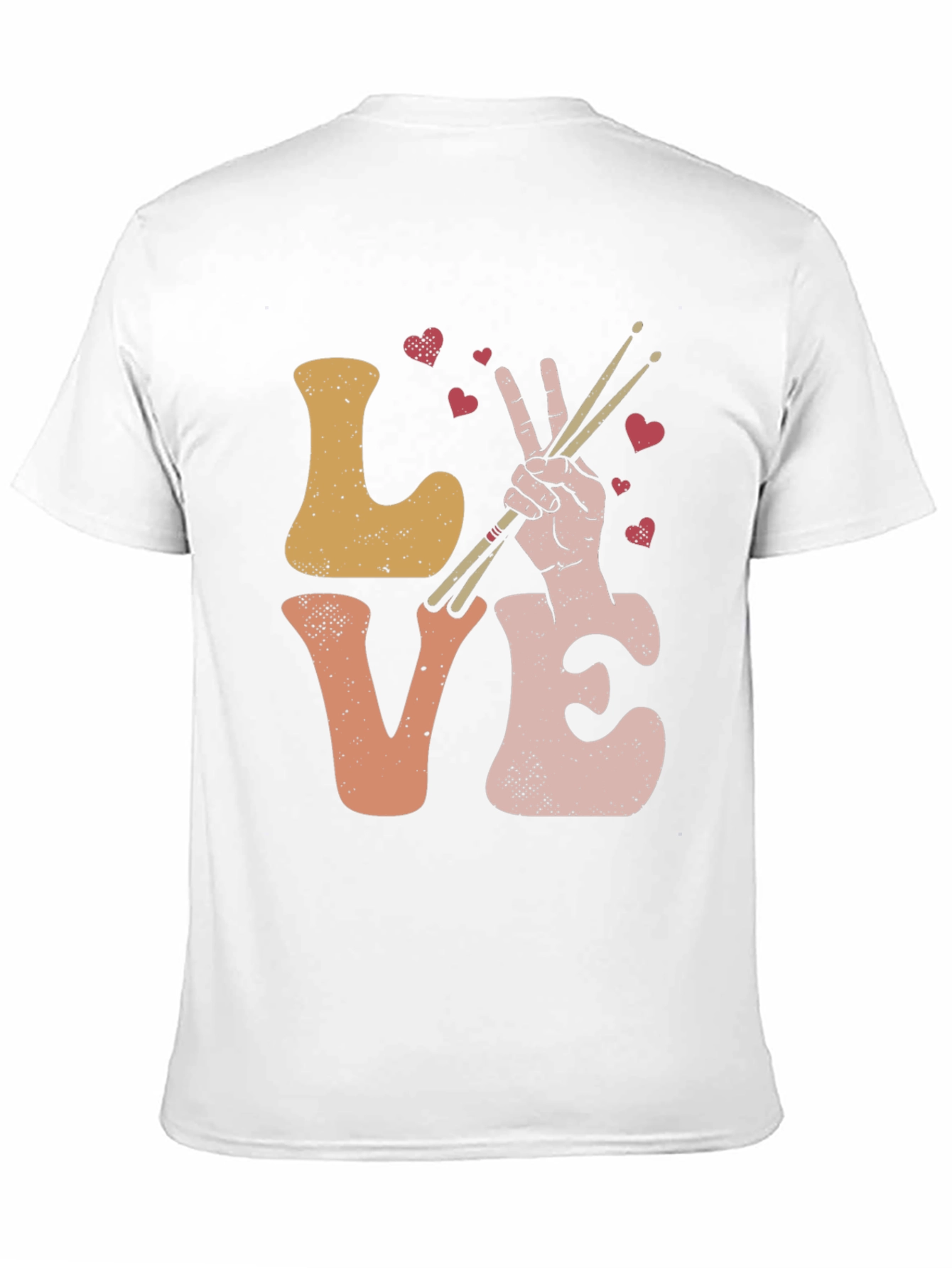 Love Drumming T-Shirt - Musical Heart