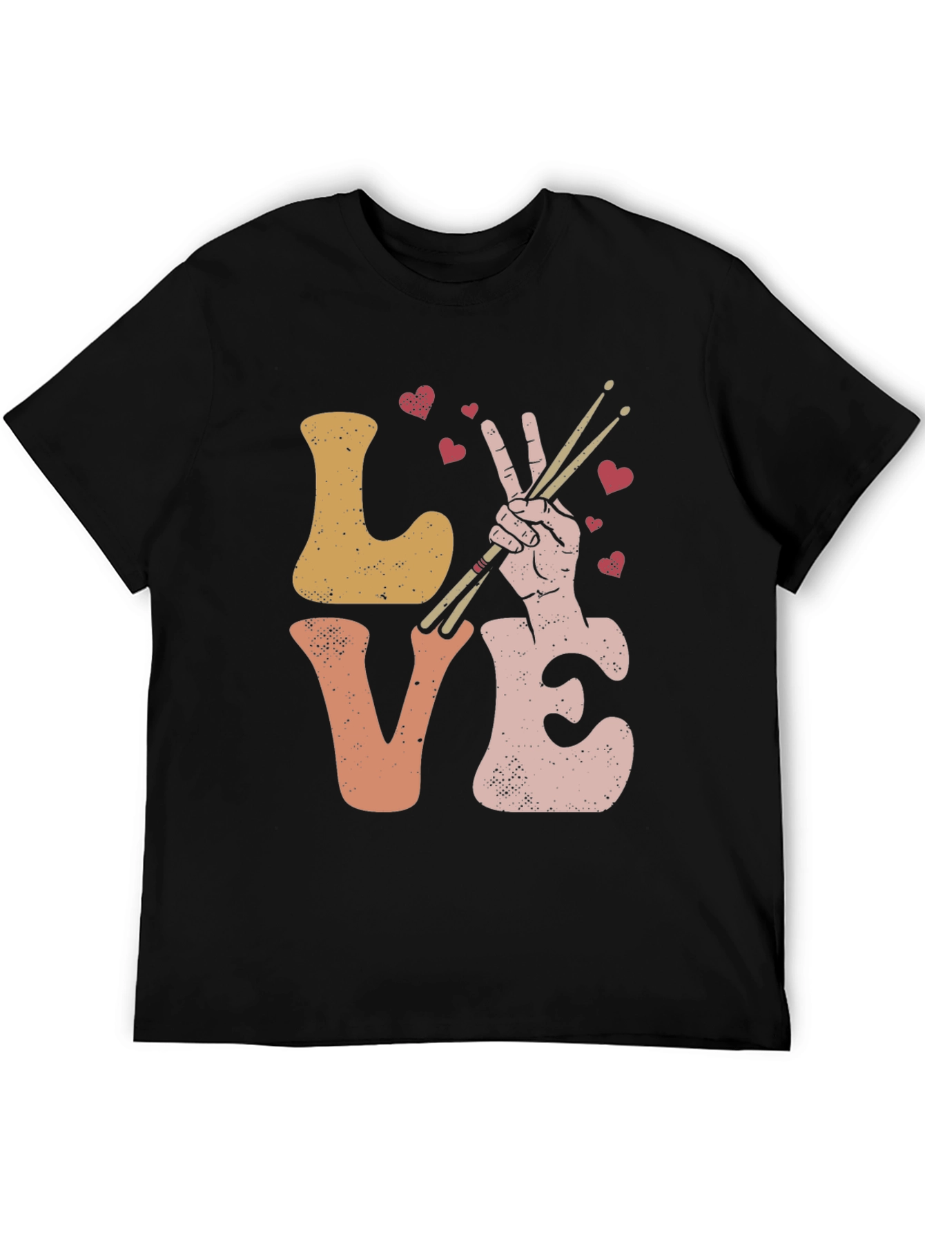 Love Drumming T-Shirt - Musical Heart