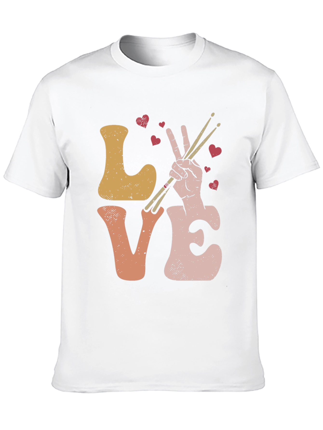Love Drumming T-Shirt - Musical Heart