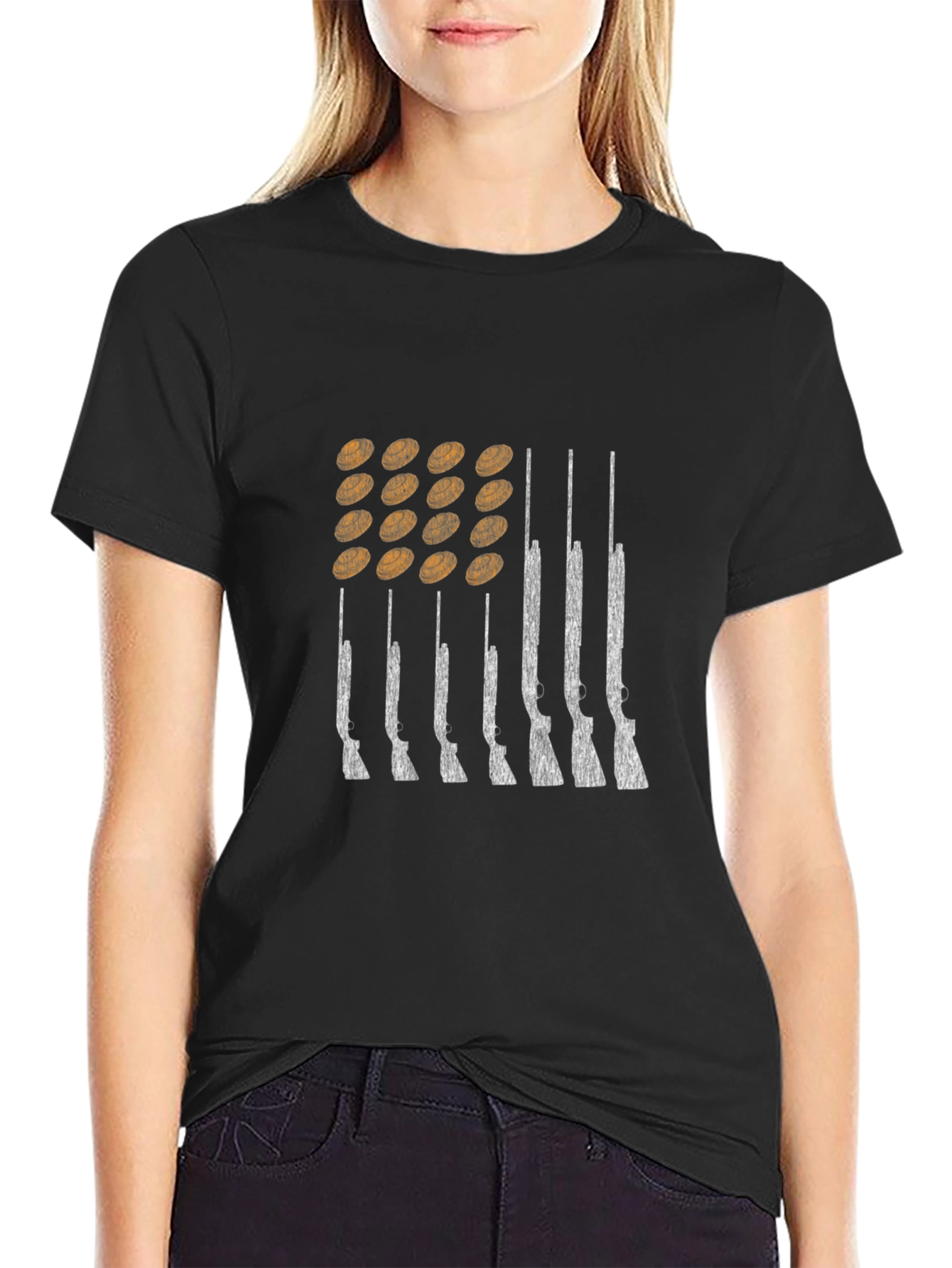 Shotgun Shells & Rifles Graphic Tee - Black Cotton