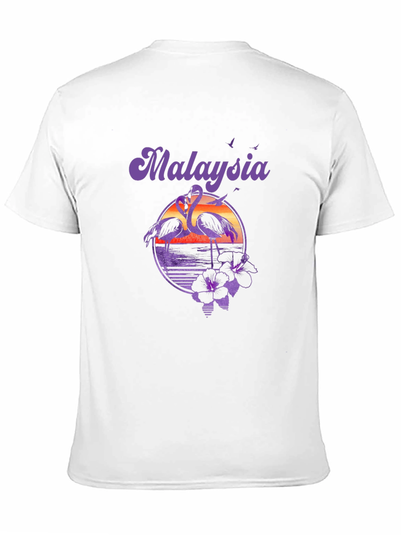 Malaysia Flamingo Graphic Tee - Tropical Vacation Shirt