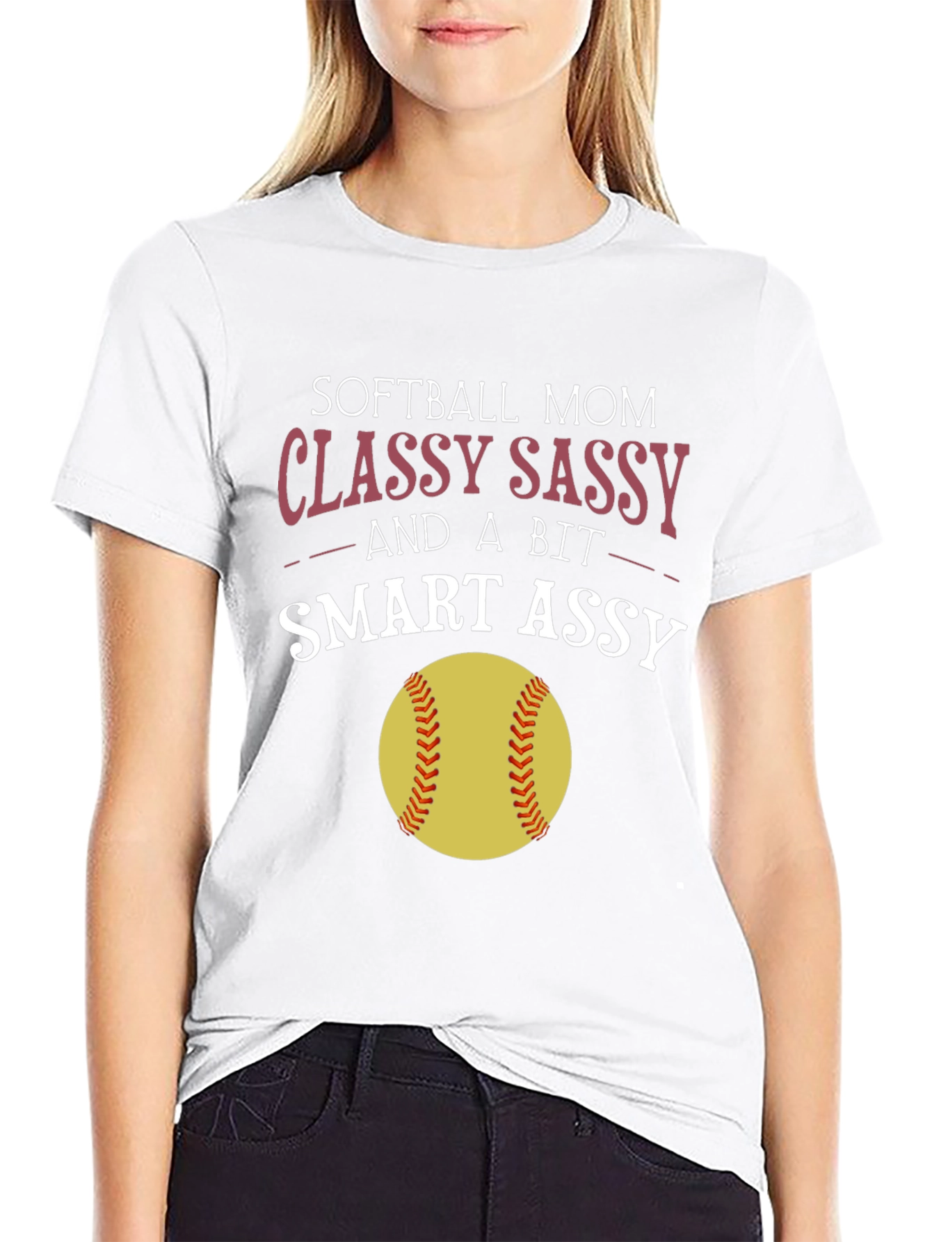 Softball Mom Graphic Tee - Classy Sassy Smart Assy