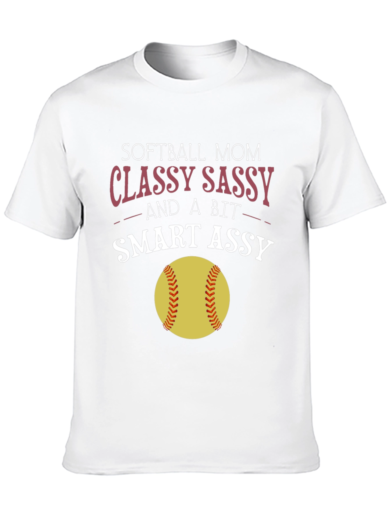 Softball Mom Graphic Tee - Classy Sassy Smart Assy