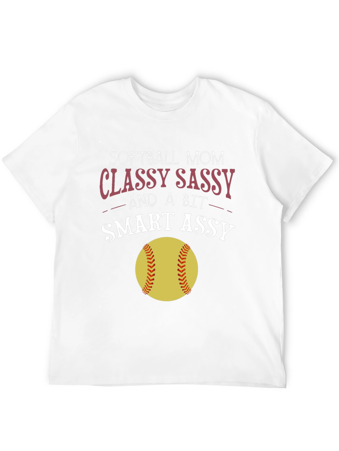 Softball Mom Graphic Tee - Classy Sassy Smart Assy